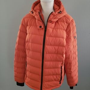 Women's Orange Puffer Jacket